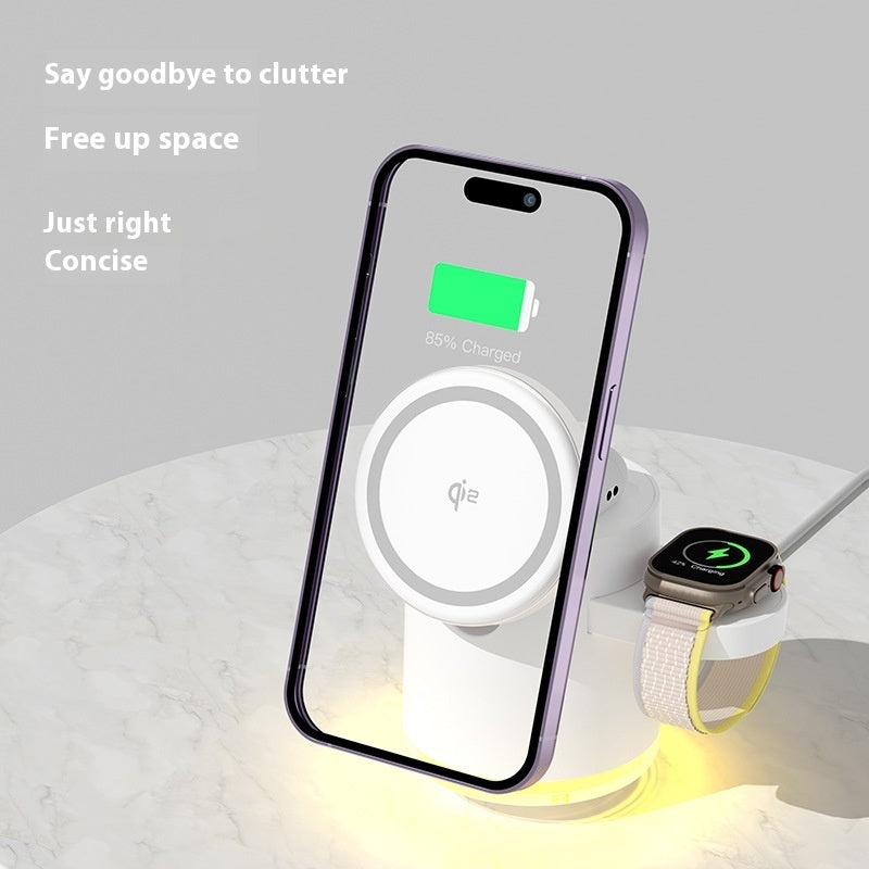 Folding Magnetic Three-in-one Wireless Charger