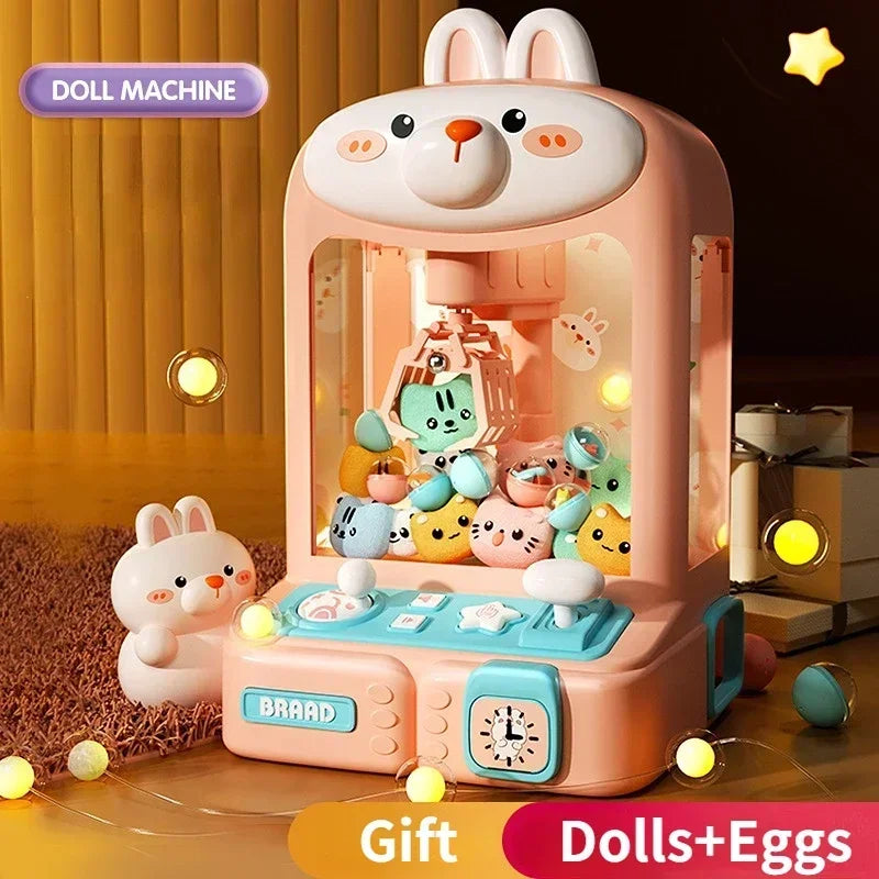 Mini toys Claw Machine Toys for Children Automatic Operated Play Game Arcade Machines Kids Doll Vending Machine Birthday Gifts
