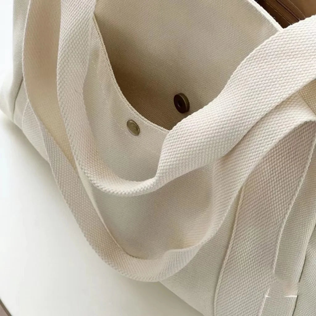 Large Capacity Tote Bag Commuting Canvas Shoulder Bag Fashionable and Convenient Handbag for Women Purses and Handbags