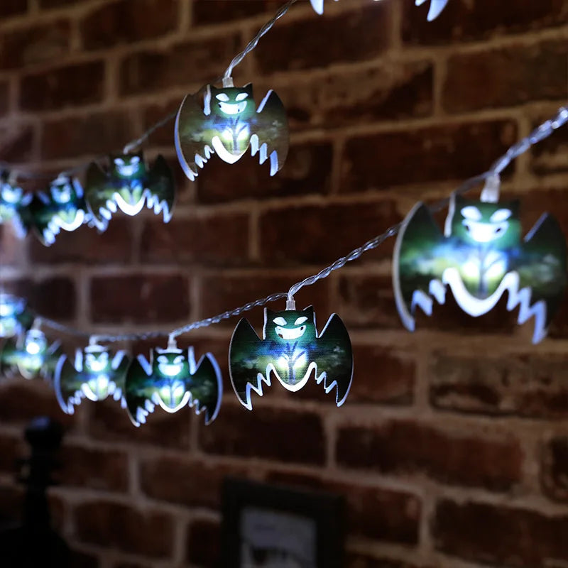 1.5m 10Led Halloween Light String Pumpkin Skull Eye Balls Ghost Festival Party Lantern Trick Or Treat Happy Halloween Day Decor