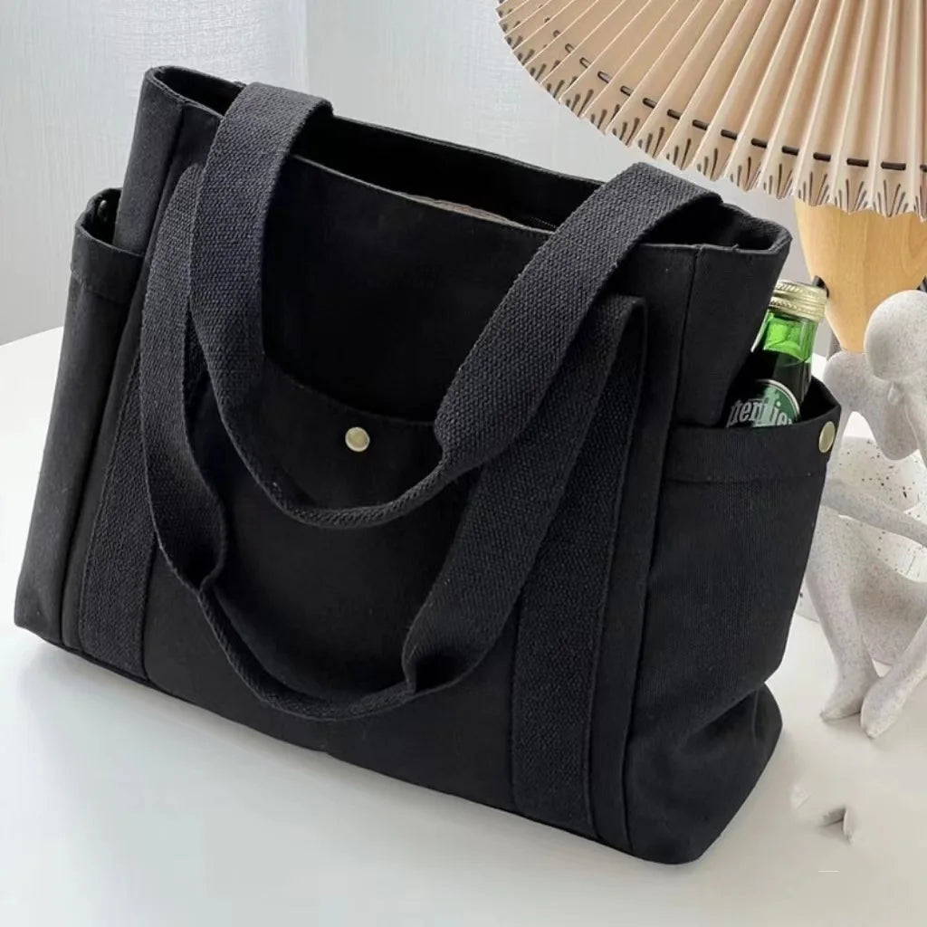 Large Capacity Tote Bag Commuting Canvas Shoulder Bag Fashionable and Convenient Handbag for Women Purses and Handbags
