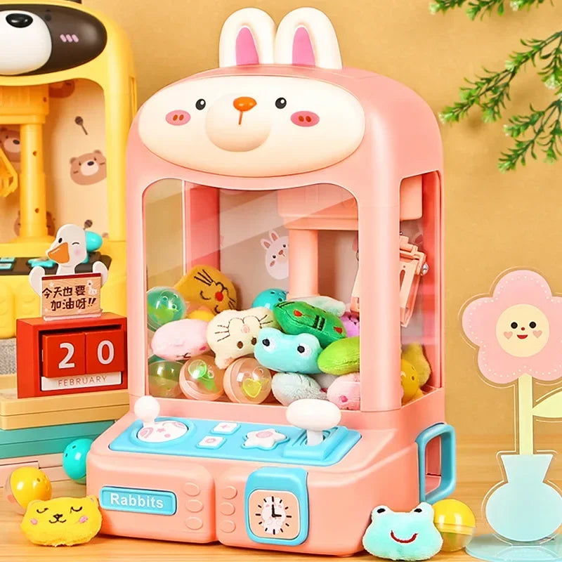 Mini toys Claw Machine Toys for Children Automatic Operated Play Game Arcade Machines Kids Doll Vending Machine Birthday Gifts