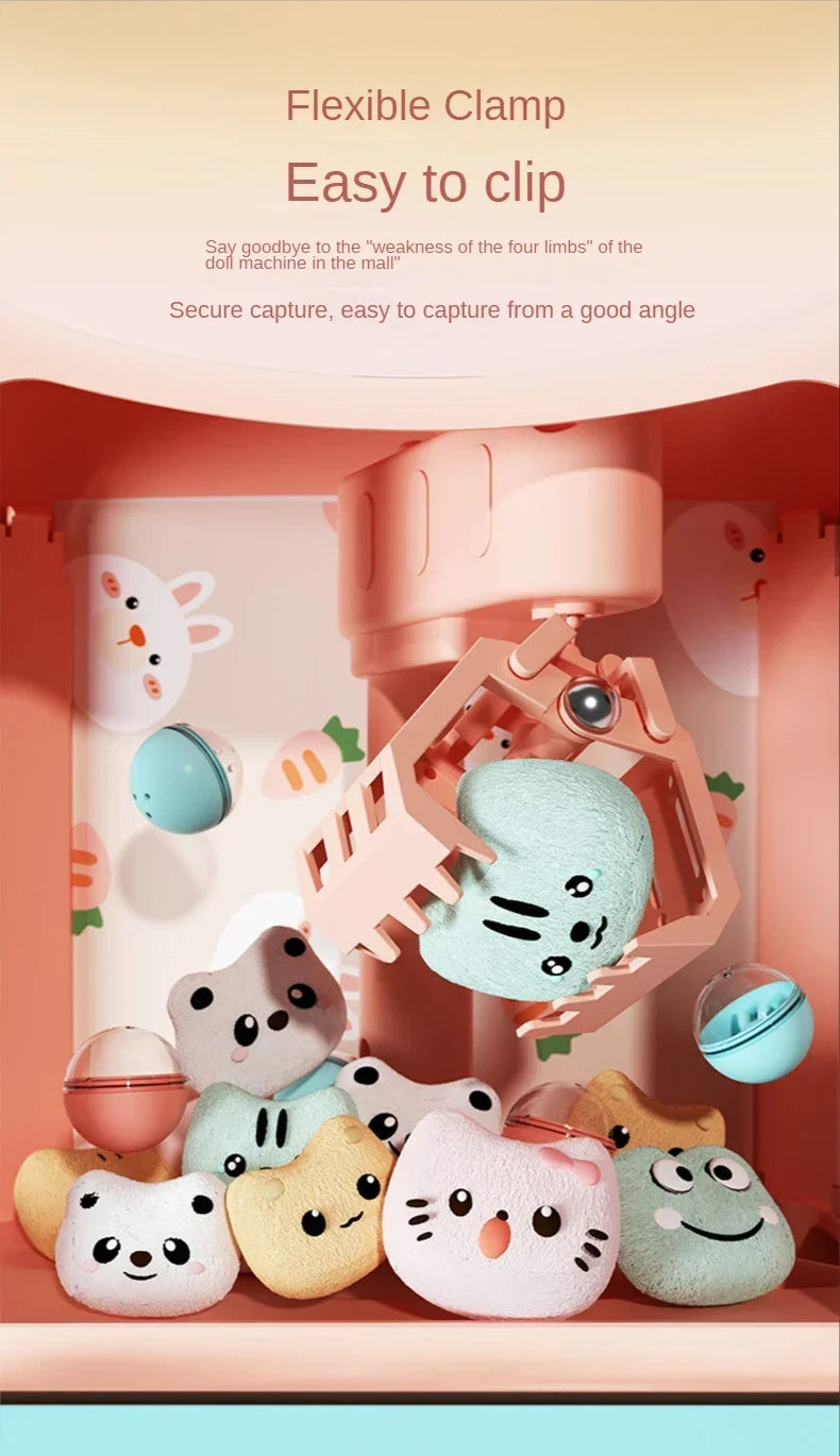 Mini toys Claw Machine Toys for Children Automatic Operated Play Game Arcade Machines Kids Doll Vending Machine Birthday Gifts