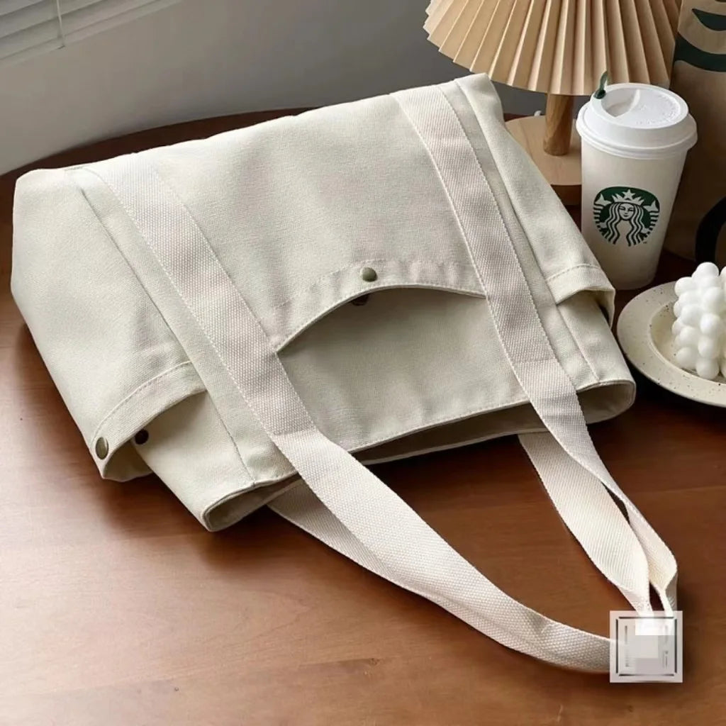 Large Capacity Tote Bag Commuting Canvas Shoulder Bag Fashionable and Convenient Handbag for Women Purses and Handbags