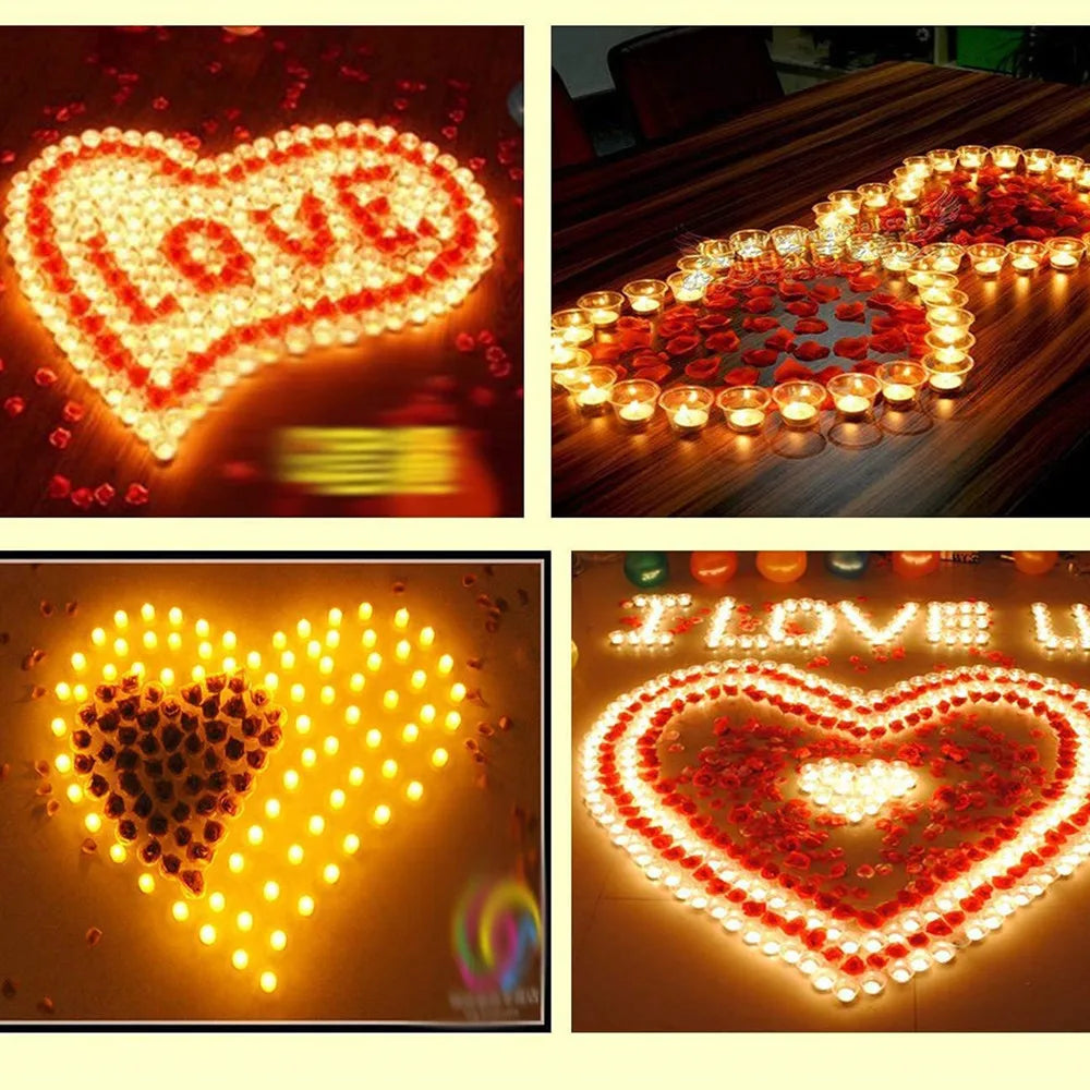 12/24pc Flameless LED Candle with/without Remote control Lighting Flickering Flame Tea Light for Halloween Christmas Home Decor