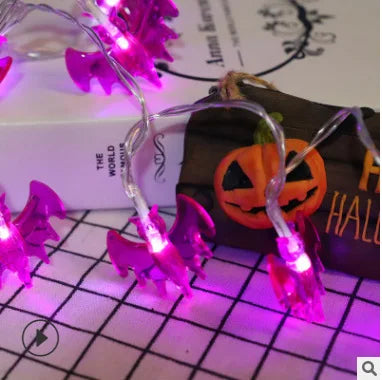 1.5m 10Led Halloween Light String Pumpkin Skull Eye Balls Ghost Festival Party Lantern Trick Or Treat Happy Halloween Day Decor